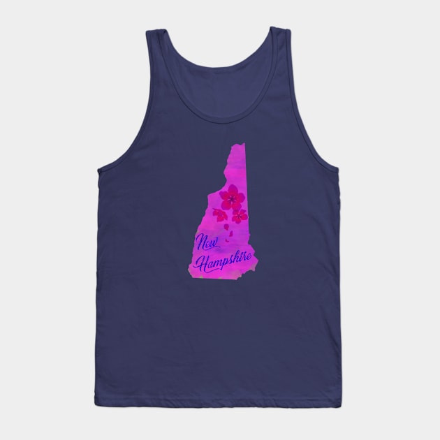 The State of New Hampshire - Purple Watercolor Tank Top by loudestkitten